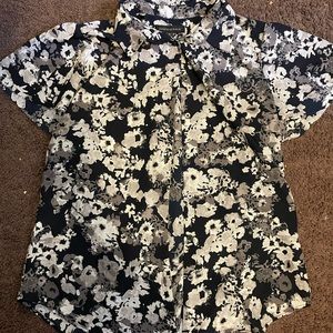 Banana Republic Floral Button Up